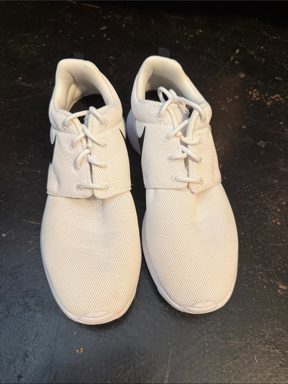 Women's White Athletic Lace-Up Sneakers